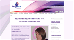 Desktop Screenshot of empowertherapies.co.nz