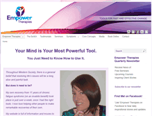 Tablet Screenshot of empowertherapies.co.nz